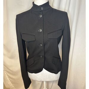 Rag & Bone Slade Black Blazer Women’s Ponte Tailored Jacket Designer